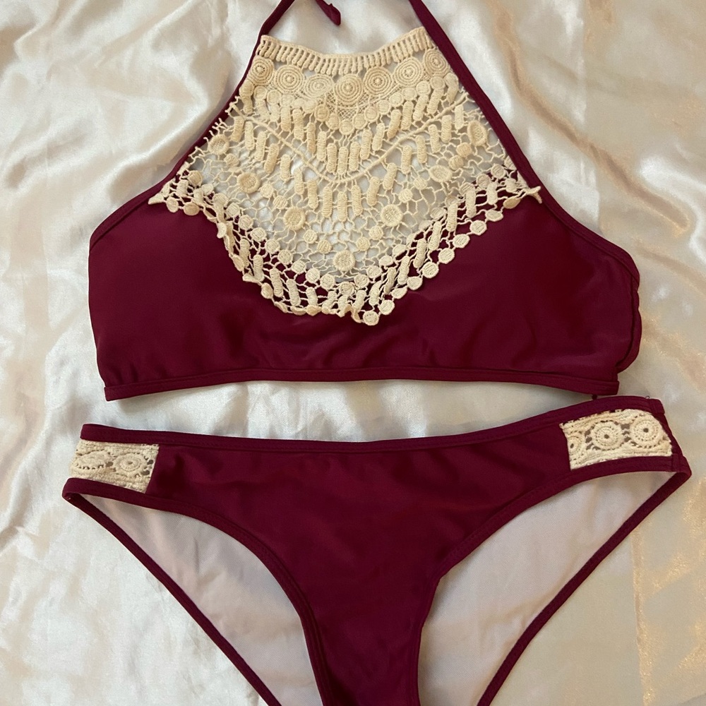 Lace Halter Bikini